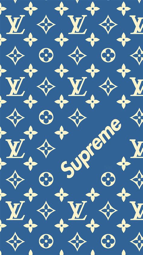 supreme louis vuitton phone background